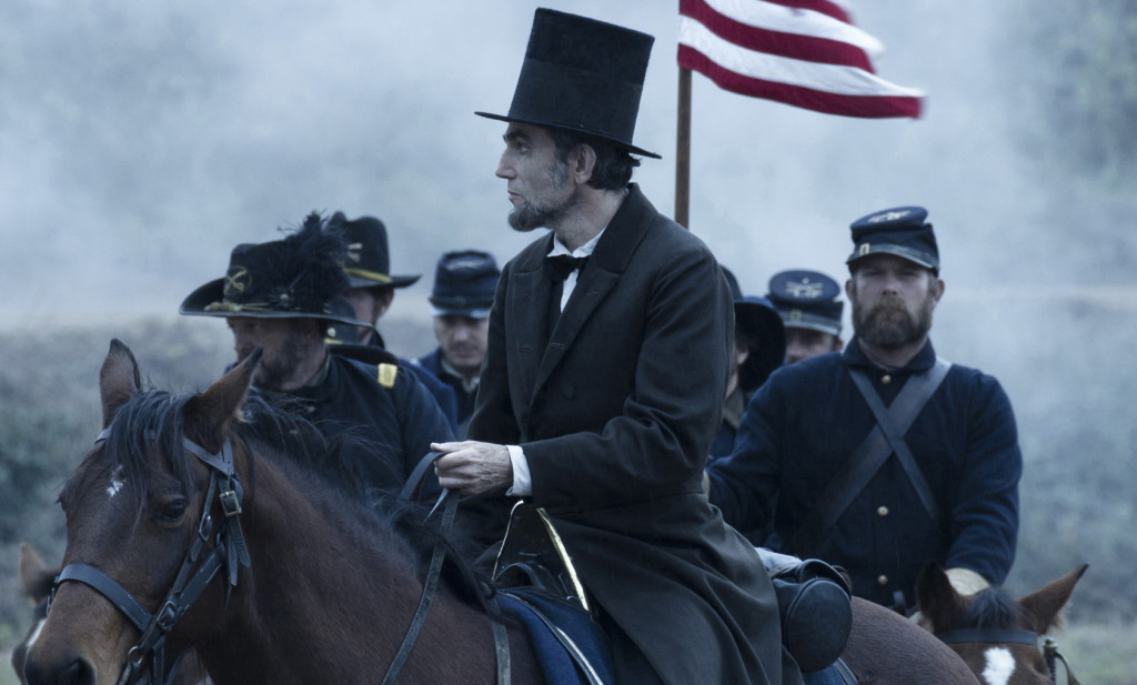 President Abraham Lincoln (Daniel Day-Lewis) looks across a battlefield in the aftermath of a terrible siege in this scene from director Steven Spielberg's drama "Lincoln." ©Dreamworks II Distribution Co./20th Century Fox.