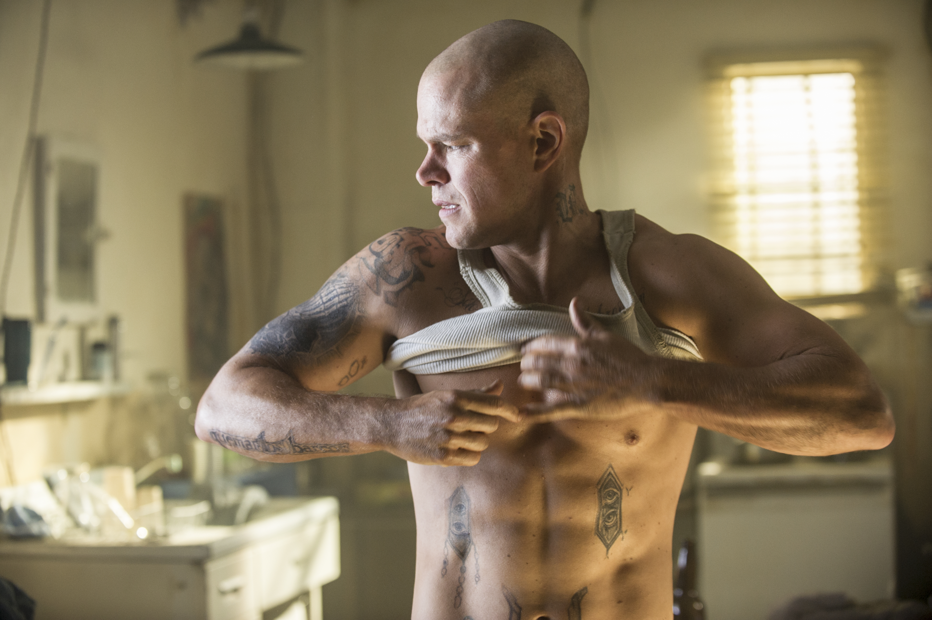 Matt Damon stars in Columbia Pictures' ELYSIUM.